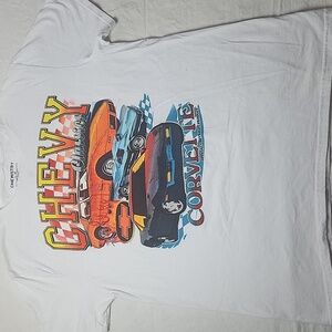 Chevy Classics Corvette White Graphic T-Shirt Chemistry Large Official Licensed